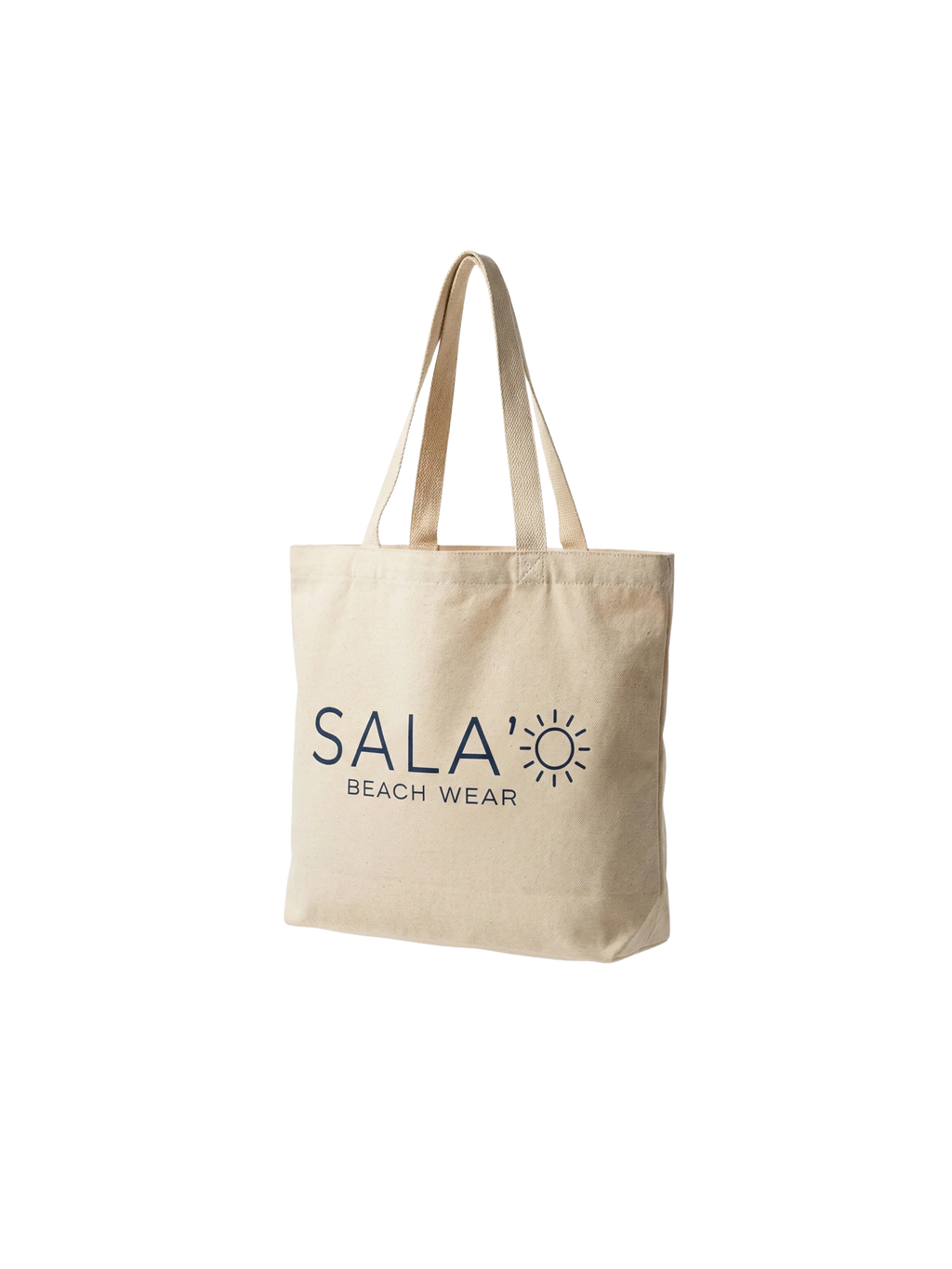 Sala'o Beach Wear TOTE BAG beige con logo SALA'O — fondo transparente